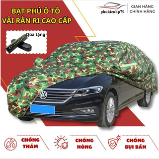 Bạt phủ xe ô tô TOYOTA Innova,Fortuner,Vios,Wigo,Raize,Camry,Altis,Rush,-bạt dù rằn ri cao cấp có khoá kéo cánh cửa
