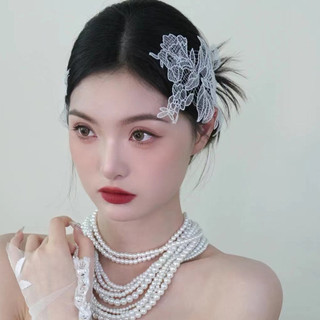 Retro Cô Dâu Hoa Mũ DIY Handmade Cô Dâu Veil Phụ Kiện Cho Đầm Kiểu Tóc Dụng Cụ Làm