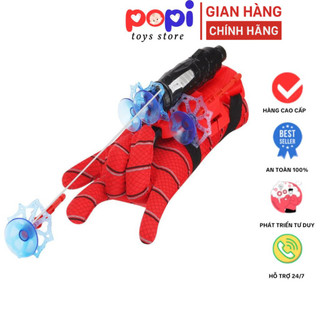Găng Tay Siêu Anh Hùng Bắn Tơ Người Nhện - Đồ Chơi Hóa Thân Spider-Man Giúp Bé Vận Động Nhanh Nhẹn Hơn