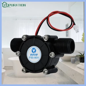 Máy phát điện Micro-Hydro POP 80V 12V 5V10W Máy phát lưu lượng nước DC-Máy phát điện Turbo-Hydroelectric Tap Water Flow Thủy lực