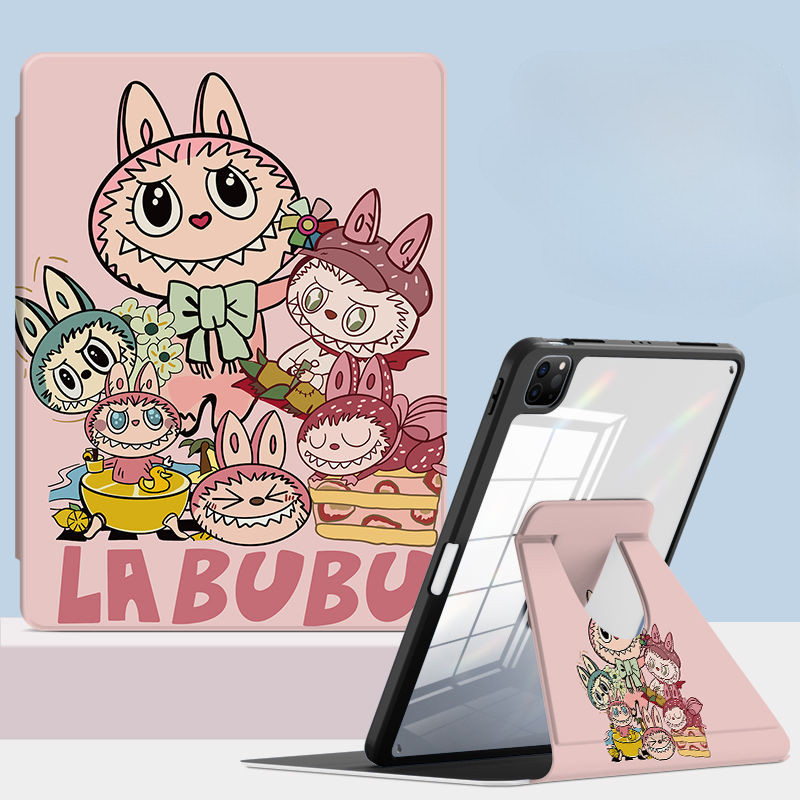 Ốp Lưng Máy Tính Bảng Cho Samsung Galaxy S10 FE + Tab A7 Lite 8.7inch S10ULTRA A9 + S7 + / S8 + / S7FE Tab S6 Lite 2024 S9 FE + Xoay Phim Hoạt Hình Dễ Thương Vỏ Bảo Vệ