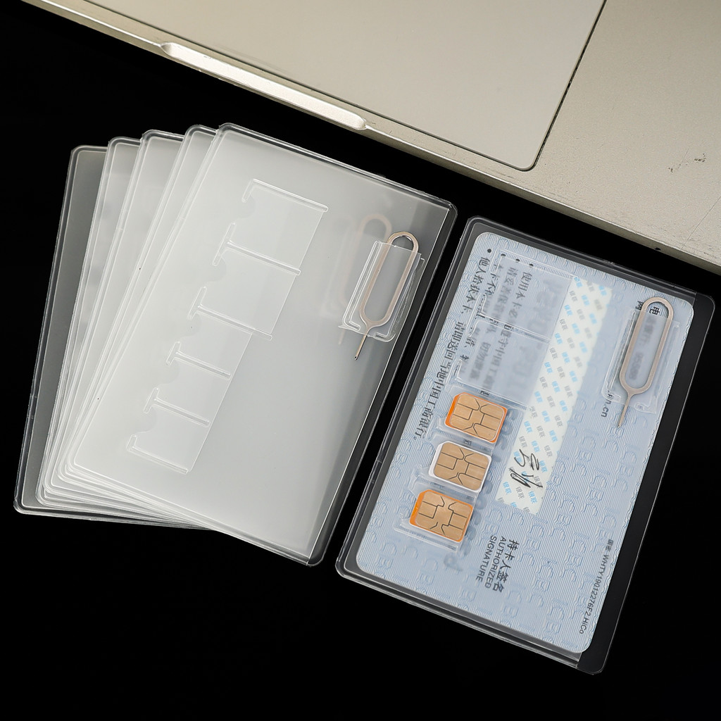 Bộ bảo vệ thẻ SIM cấp quân sự có cửa sổ xuyên thấu, thiết kế nắp gập có thể gập lại để truy cập tức thì, 2 khe cắm kích thước, Bộ sắp xếp 1-10 gói