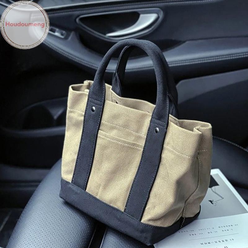 Houdoudou Túi xách nữ S bán chạy Túi đựng đồ ăn trưa bằng vải Canvas cao cấp Phong cách Nhật Bản mới VN