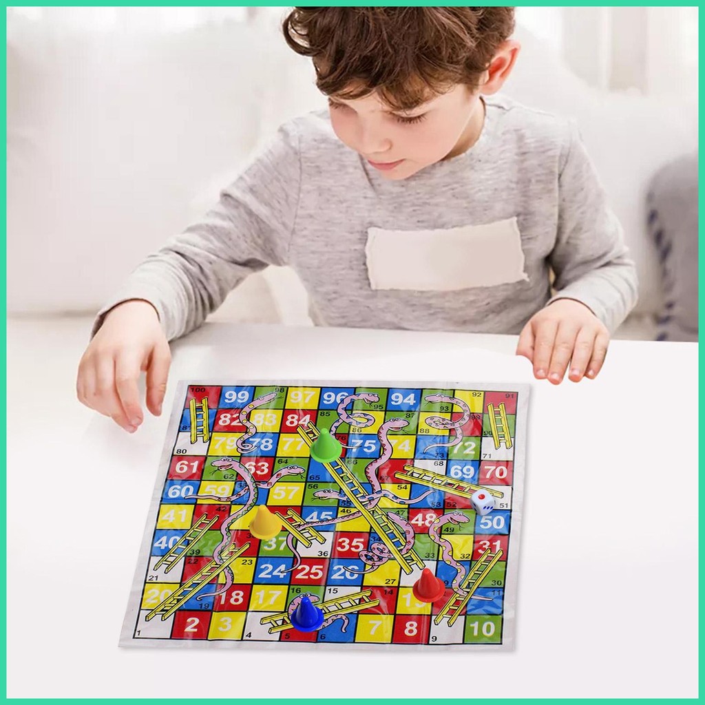 Chutes Và Thang Board Game Mini Rắn Và Thang Board Game Bộ Cờ Vua Đồ Chơi Vui Nhộn Cho Gia Đình Người Lớn Trẻ Em Thưởng Thức sonlekvn