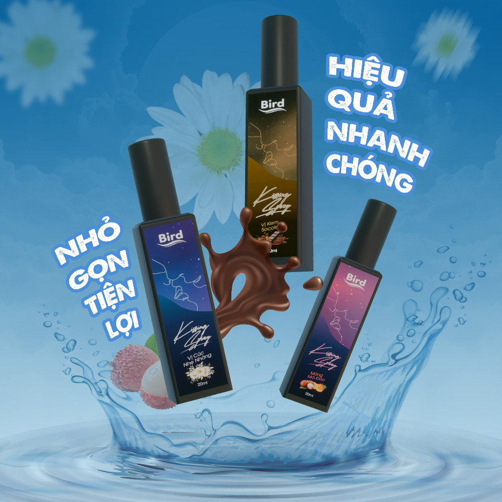 Xịt thơm miệng BIRD Kissing Spray hương trái cây vani socola kẹo mút giúp nụ hôn ngọt ngào 20ml/lọ