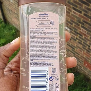 Vaseline Intensive Care Cocoa Radiant For Glowing Skin Body Oil Lasting Care Body Essence Oil 200ml