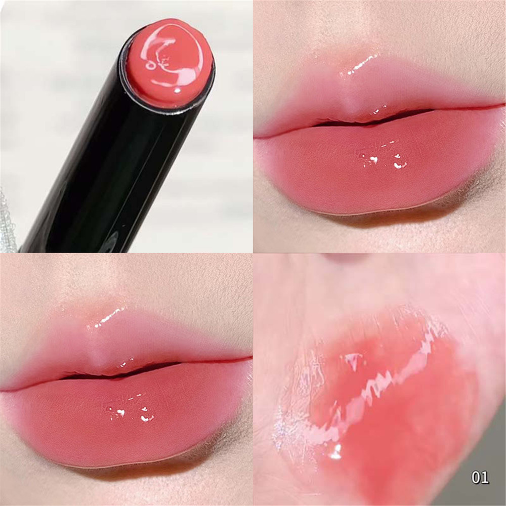 Ảnh Herorange 6 Color Lipstick Moisturising Mirror Water-light Solid Lip Glaze Non-stick Cup Waterproof Lasting Lip Makeup Cosmetics *GLASS 1