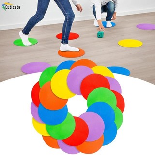 30 Chiếc Đánh Dấu Điểm Sàn Tròn Đĩa Phẳng Đánh Dấu Cho Trò Chơi Hoạt Động Thể Thao