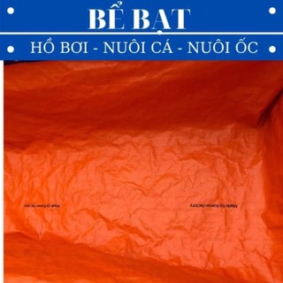 Bể bạt nuôi cá ,tôm,ốc hàng dầy loại 1 _ may viền , đóng khoen sẵn, chống thấm nước, màu xanh cam. Size nhỏ