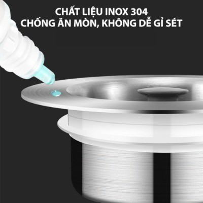 Bộ Lọc Rác Bồn Rửa Bát,Nút Chặn Thoát Nước,Khay Giỏ Lọc 3 In1 Ngăn Mùi Hôi, Thức ĂnThừaBồn Rửa Nhà Bếp,Giỏ Lọc Rác FE123