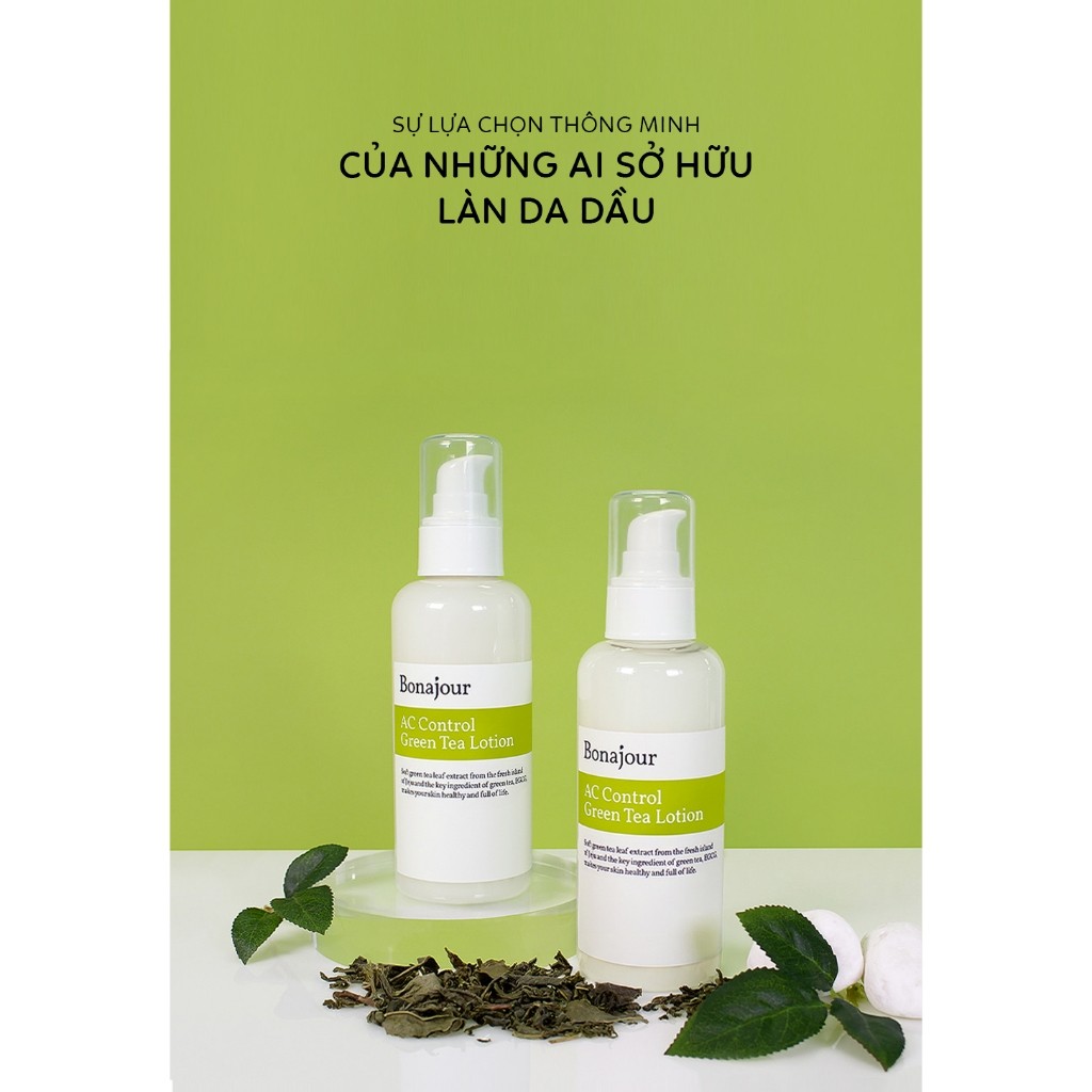Kem dưỡng cân bằng dầu và nước nhẹ nhàng, tươi mát BONAJOUR AC CONTROL GREEN TEA LOTION 150ml | DAMDAVN