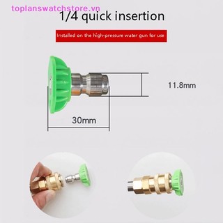 Toplanswatchstore 1 / 4 "Kết nối nhanh Bộ chuyển đổi quay có thể điều chỉnh với 5 đầu phun Kết nối đồng cho máy rửa xe áp suất cao VN