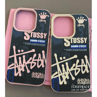 ibumpers Ốp Điện Thoại iPhone Họa Tiết Đường Phố Stüssy Hợp Thời Trang Cho IPhone 16 15 14 12 13 11 Pro Max IP 7 8 Plus X XS XR Ốp Lưng Mỏng Silicon Mềm Da Họa Tiết