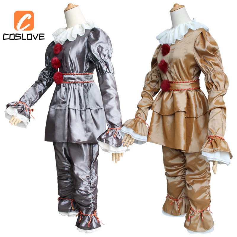 Trang phục cosplay Pennywise từ phim kinh dị Stephen King's IT - Full set quần áo cho người lớn