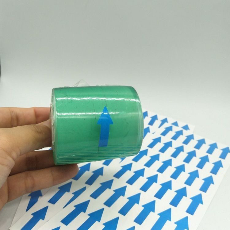 500 màu đỏ, nhãn chỉ dẫn, nhãn chỉ dẫn, tự dính chống thấm nước, nhãn trơn PVC, nhãn lấy Miệng CLIK