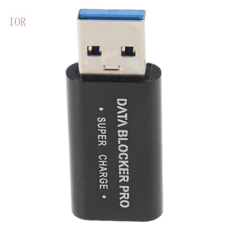 Ior USB Data Blocker Bộ chuyển đổi sạc nhanh với tính năng chặn dữ liệu Sạc nhanh Vỏ nhôm có sẵn
