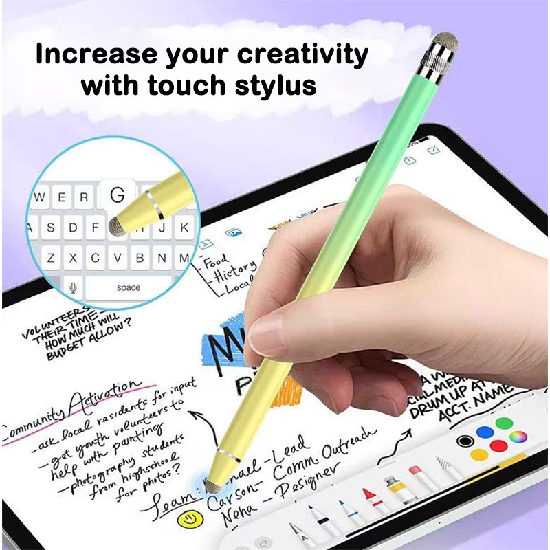 Bút cảm ứng 2 trong 1 đa năng hai đầu cho iPad iPhone Máy tính bảng Màn hình điện dung Bút cảm ứng cho điện thoại Samsung Android