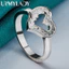 URMYLADY Bạc 925 Trái Tim Tình Yêu 7-10 # Nhẫn Nữ Tiệc Cưới Thời Trang Quyến Rũ Trang Sức