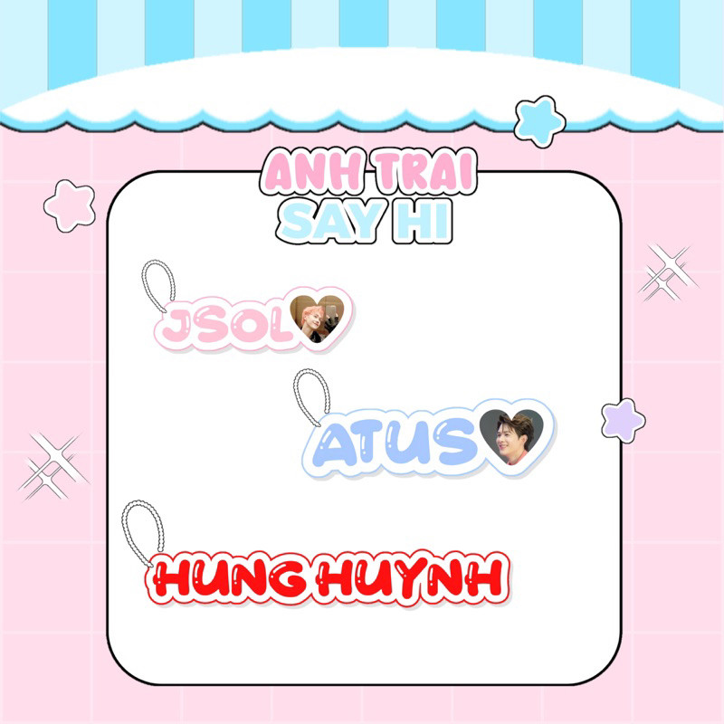 Keyring tên ATSH Anh Trai Say Hi