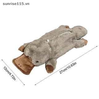 Ssvn Hộp đựng bút chì Platypus dễ thương Túi đựng mỹ phẩm Túi đựng bút sang trọng Dung tích lớn Đồ dùng học tập Hộp văn phòng phẩm Túi lưu trữ máy tính để bàn.