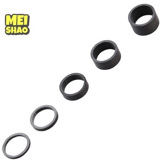 MeiShao Sợi Carbon WasherForksBowlsetsHandlebars Sợi Carbon Chiều Cao Vòng Đệm Xe Đạp Phụ Kiện