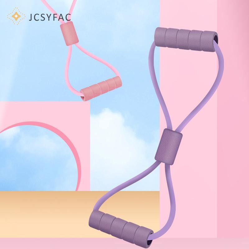 JCSYFAC Độ bền kéo 8 hình, Làm đẹp lưng, Yoga, Mở rộng ngực, Dây căng, Sức khỏe lưng nữ, Dây 8 hình mới