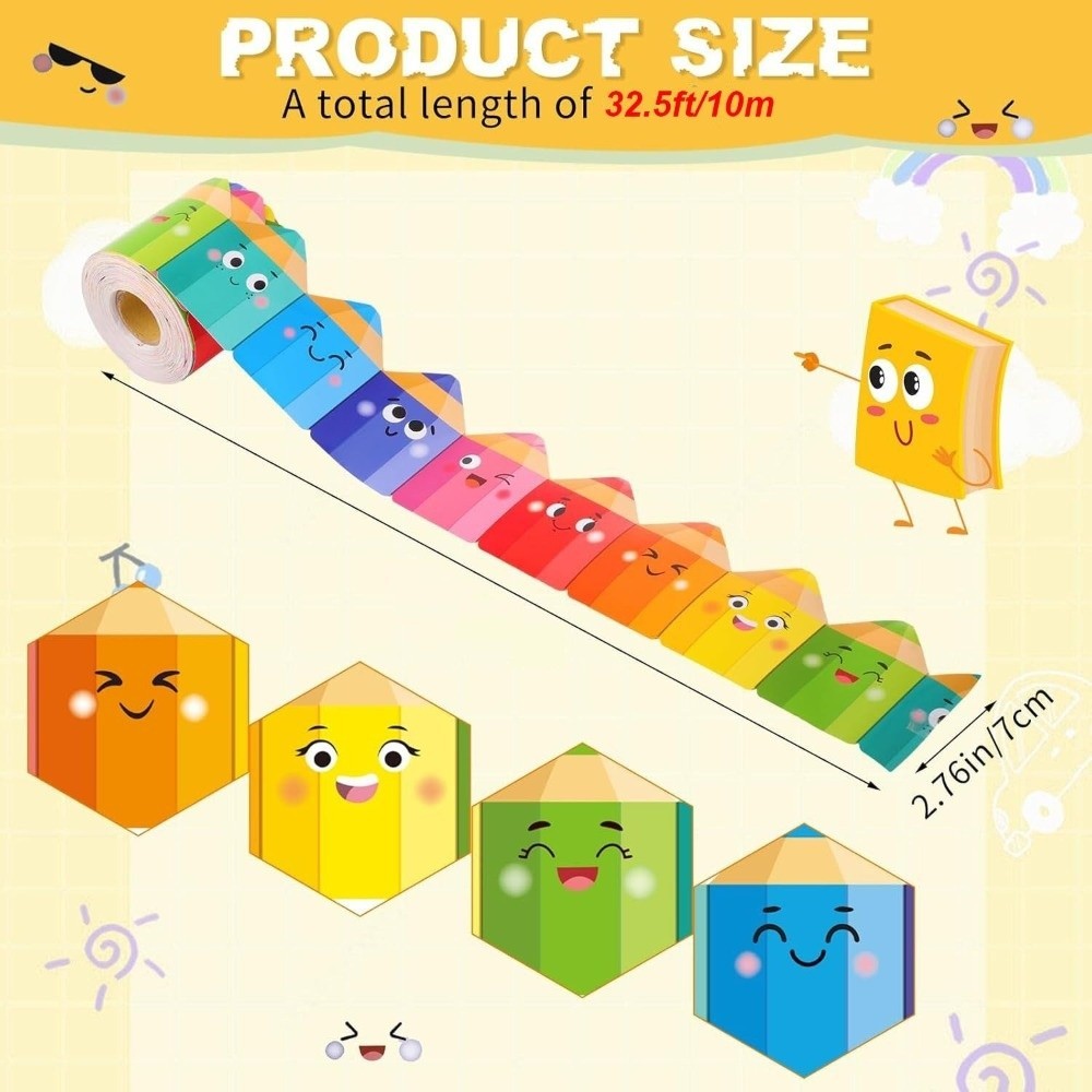 Giấy viền, Giấy dán tường bảng phấn tự dính, Nhãn dán viền viền 7cm DIY Thủ công thủ công TPKSF98