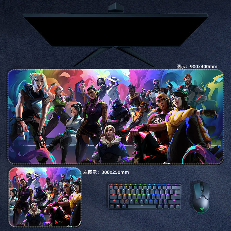 Valorant Miếng Lót Chuột Lớn Phoenix Jett Viper Omen Neon XXL Mousepad Máy Tính Laptop Game Thủ Miếng Lót PC Phụ Kiện Chơi Game Để Bàn Thảm