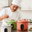 Nồi áp suất vi mô ICUCKO, Nồi cơm điện chống dính 2 L, Dễ dàng chống tràn 20cm Nồi súp làm nóng nhanh gia đình