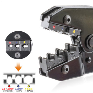 Kìm Bấm Cos Bánh Cóc HX-30J – Kẹp Đầu Nối Dây Điện Cách Nhiệt 0.5–6mm² (AWG 20–10)