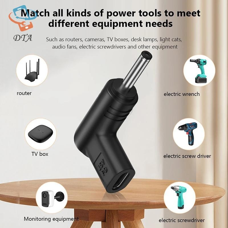 [DTA] USB C PD To Power Connector Universal 5 / 9 / 12V Type C To Jack Cắm Bộ Chuyển Đổi Sạc Cho Router Quạt Máy Tính Bảng VN