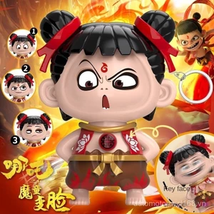 CPJJ Hàng có sẵn Miễn phí vận chuyển Bán buôn Phong cách mới Nezha Đồ chơi thay đổi mặt Báo chí Biểu tượng cảm xúc Gói Móc khóa sáng tạo Mặt dây chuyền Tổ chức Quà tặng Quà tặng sinh viên