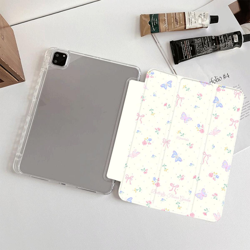 Ốp Bảo Vệ Cho iPad 2025 A16 gen11th Air1 / 2 Gen5 / 6 Air5 / 6 / 7 air 11 inch air 13 inch Mini4 / 5 / 6 Gen7 / 8 / 9th pro 12.9 2024 pro11 Vỏ Máy Tính Bảng Trong Suốt Dễ Thương
