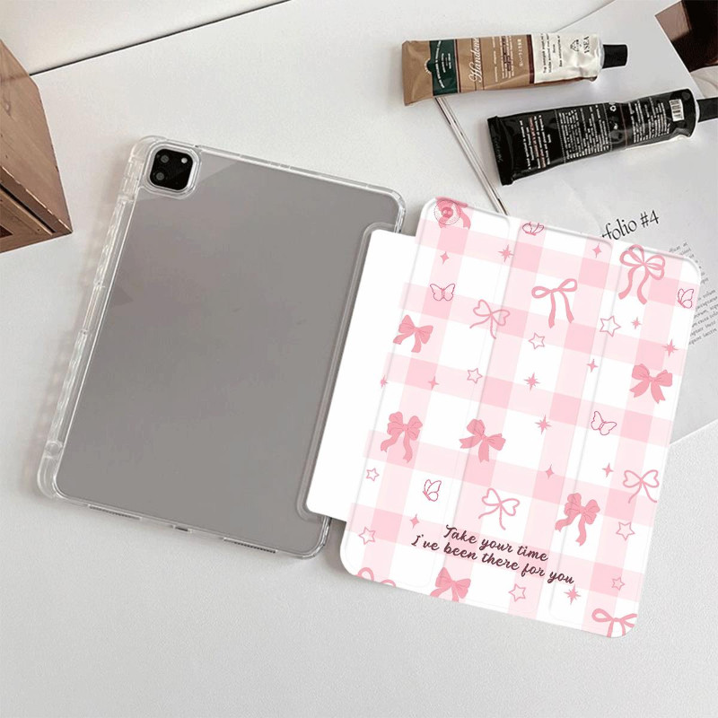 Ốp Bảo Vệ Cho iPad 2025 A16 gen11th Air1 / 2 Gen5 / 6 Air5 / 6 / 7 air 11 inch air 13 inch Mini4 / 5 / 6 Gen7 / 8 / 9th pro 12.9 2024 pro11 Vỏ Máy Tính Bảng Trong Suốt Dễ Thương
