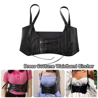 Corset eo underbust thời trang gothic da PU, điều chỉnh được, retro dành cho nữ và cô dâu