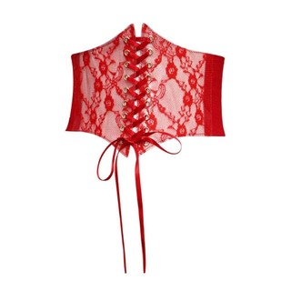 Thắt lưng Corset ren METALWRK, Thắt lưng thêu hoa bằng da PU lụa co giãn, Thắt lưng cơ thể giảm béo rộng trang trí co giãn thời trang dành cho nữ Cô gái cô dâu