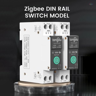 Bộ ngắt mạch thông minh TOKOU Tuya ZigBee có đo sáng 1P 63A DIN Rail Hỗ trợ 3 chế độ thời gian Ứng dụng bảo vệ an toàn Điều khiển từ xa Tương thích với Alexa Assistant f