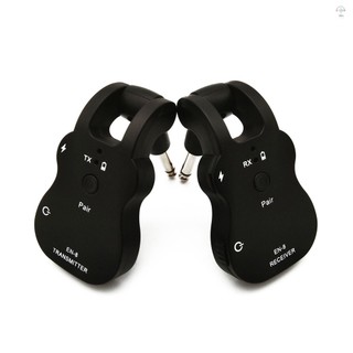 Hệ thống thu phát âm thanh không dây UHF USB có thể sạc lại đón cho đàn Guitar điện Bass Phụ kiện nhạc cụ âm nhạc