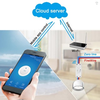 Công tắc thông minh Wifi Tương thích với Amazon Alexa & cho Bộ hẹn giờ gia đình Công tắc điều khiển từ xa không dây 10A / 2200W cho Android / IOS Điều khiển ứng dụng cho thiết bị điện Tự động hóa nhà thông minh đa năng