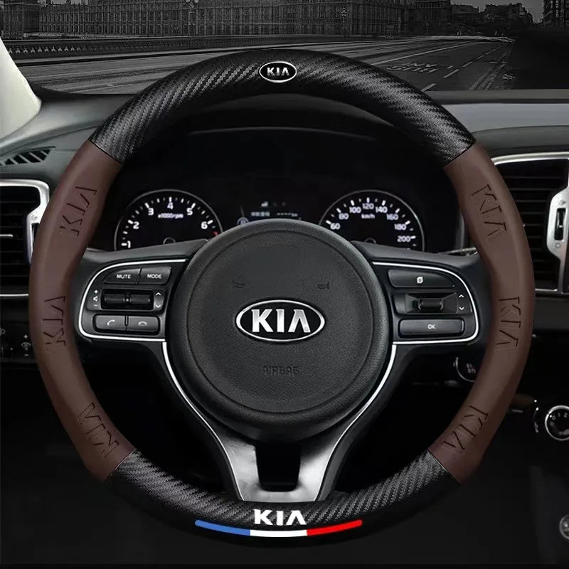 [Hàng giao ngay] Vỏ vô lăng Kia K2 K3 K4 K5 K7 K9 KX7 Forte Ceed Soul Sorento Sportage RIO Seltos Picanto vỏ vô lăng thời trang phụ kiện ô tô