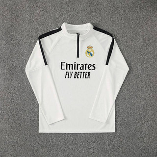 2425 Real Madrid Manchester City Barcelona Same Style Football Training Suit Men's Half Zipper Quick-Drying Costume Running Top PICA