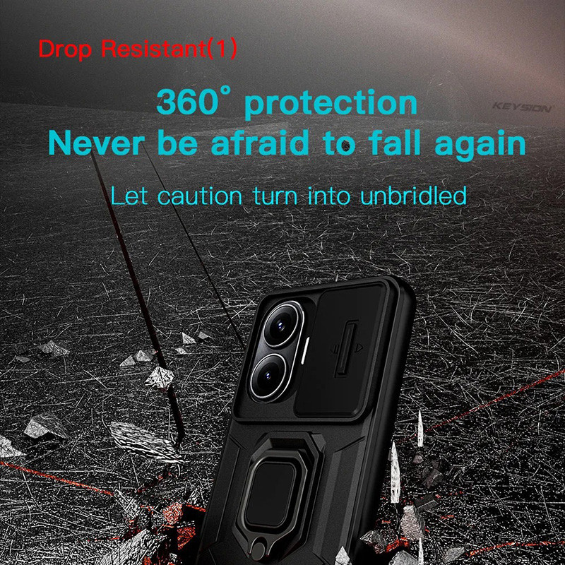 Dành Cho Xiaomi Redmi Turbo 4 Pro Vỏ Giáp Chống Sốc Trượt Bảo Vệ Ống Kính Máy Ảnh Vòng Đứng