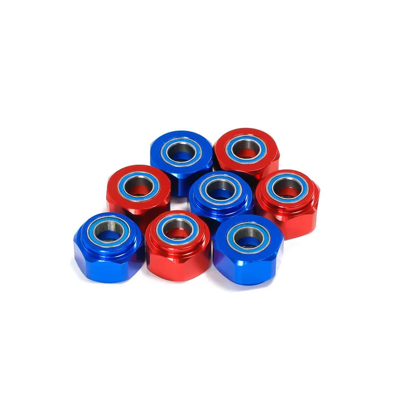 2 Chiếc Nâng Cấp Nhôm Bánh Trước Lục Giác Adapter Có Vòng Bi Cho Xe TAMIYA DT-03 RC