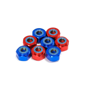 2 Chiếc Nâng Cấp Nhôm Bánh Trước Lục Giác Adapter Có Vòng Bi Cho Xe TAMIYA DT-03 RC