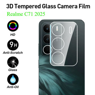3 Miếng 3D Bảo Vệ Ống Kính Máy Ảnh Cho Realme C71 C75 C75x 14X 14 14T RealmeC71RealmeC75X Note 70 70T 4G 5G 2025 Kính Cường Lực Trong Suốt Trong Suốt Bảo Vệ Toàn Diện Mặt Sau