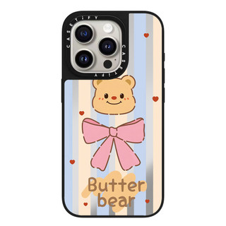 Bơ Bánh Quy Gấu Kính Cứng Ốp Lưng Điện Thoại iPhone 17 Pro Max 16 Plus 15 14 13 12 11 Ốp Lưng Bọc Hoàn Toàn Chống Sốc Phía Sau Vỏ Acrylic