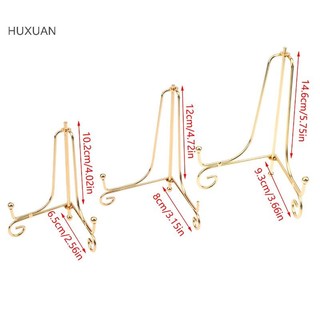 Huxuan Vàng Sắt Hiển Thị Đứng Thủ Công Giá Đỡ Sách Ảnh Bệ Bát Đĩa Khung Hình Tấm Giá Easel Lưu Trữ Trang Trí RFT
