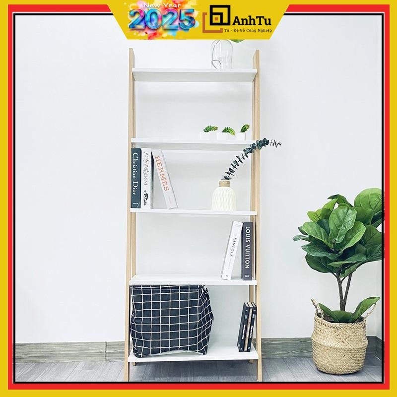 Kệ sách gỗ MDF 5 tầng hình thang