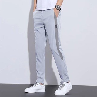 Quần nam Gksss thời trang và phổ biến dáng rộng giản dị phong cách Hàn Quốc mỏng mùa hè quần thể thao lụa băng khô nhanh