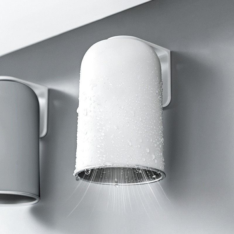 Cốc súc miệng nam châm 304 inox treo tường, không đục lỗ, dung tích lớn, đựng bàn chải đánh răng gia đình